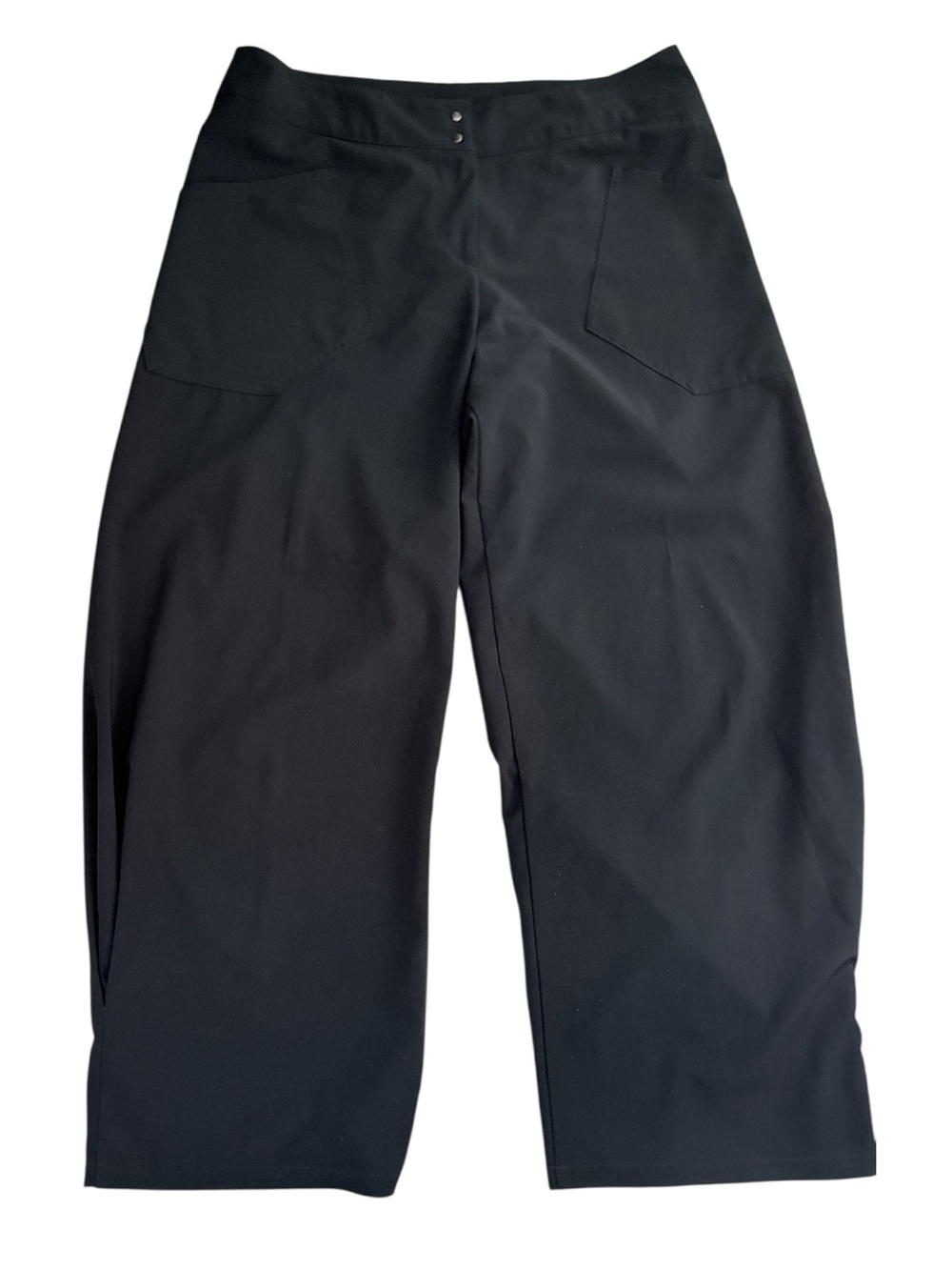 Babette SF Lagenlook Barrel Wide Leg Pants | Black | Small
